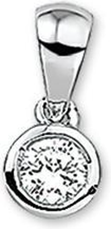 hanger zirkonia zilver gerhodineerd