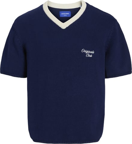JACK&JONES - JORCAMBRIDGE KNIT SS V-NECK - Heren - Gebreide truien