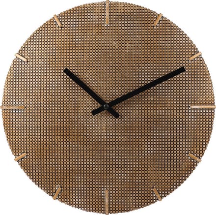 SensaHome Wandklok Boston - Luxe Industrieel Design - Roest look - Ø30cm - Brons