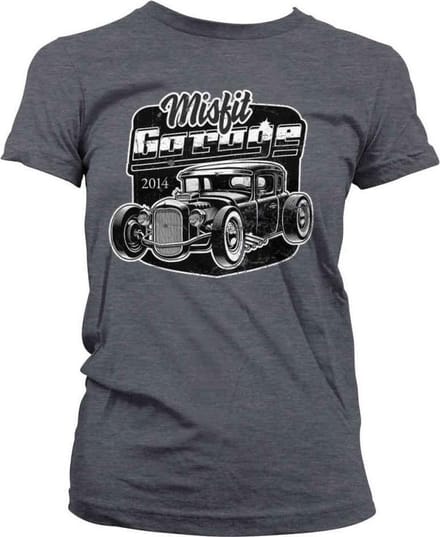 Misfit Garage Dames Tshirt -S- Rod Grijs