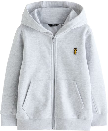 Next - Jongens - Hoodie met doorlopende rits - Grijs