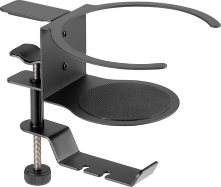 SpeaKa Professional SP-HCH-120 Koptelefoonhouder Geïntegreerde kabelvoering Zwart