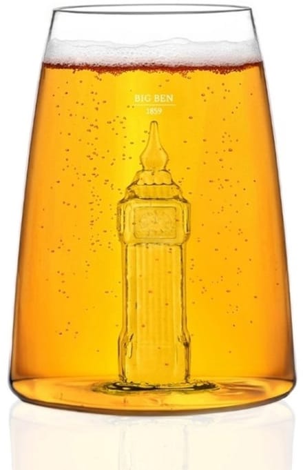 Alaskanmaker - Design Glas Iconic Monument - Big Ben - 1 Stuk