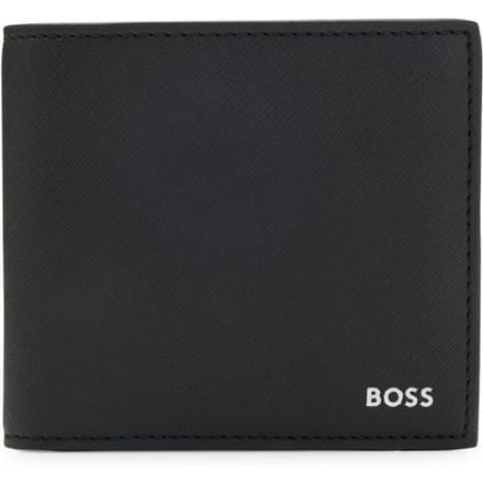 Hugo Boss Heren Leren Portemonnee Zair_4cc Bifold Creditcardhouder