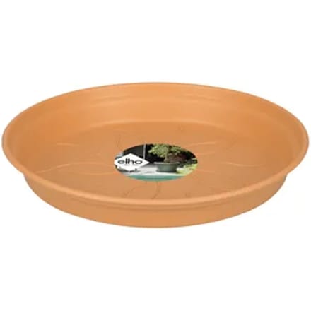 Elho Green Basics Schotel 29 - Schotel voor Binnen en Buiten - Kweken en Oogsten - Ø 29.3 x H 4.2 cm - Mild terra