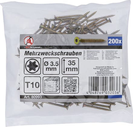 BGS Multischroeven Torx T10 3,5 x 35 mm 200 stuks