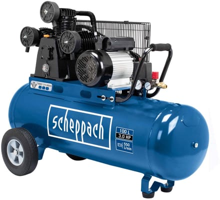 Scheppach Compressor HC550TC - 100L - 3 cilinders - 10 bar - 2200W - 550L/min - 3pk - 230V