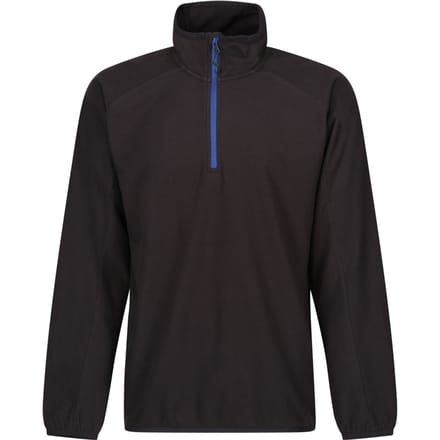 Regatta Heren Navigate Half Zip Fleece (Zwart/Nieuw Royal)