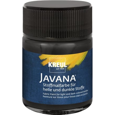 KREUL Javana Stoffenverf, 50 ml - Zwart