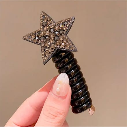 Paardenstaart Accessoires Ster - Bubbel Paardenstaart - 1 stuk