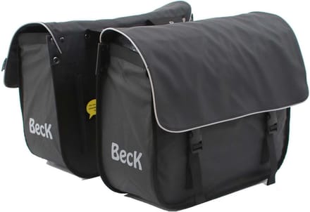 BECK Organic grijze bies Fietstas 46L