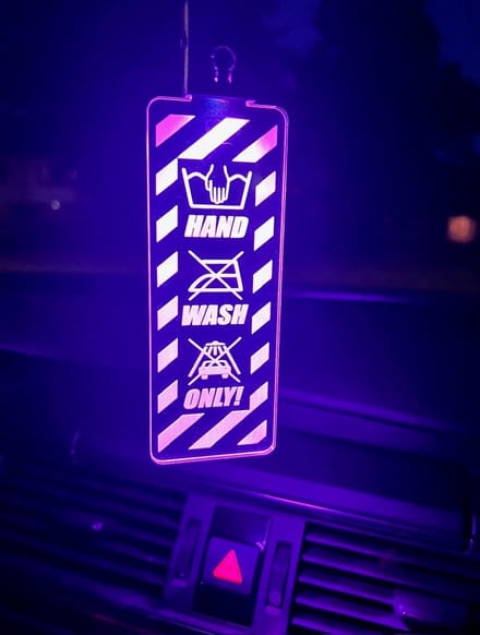 Spiegelhanger - LED - Hand Wash Only