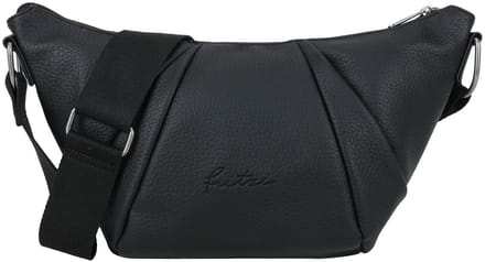 Fritzi aus Preußen schoudertas Croissant Cross Bag Grainy Black zwart