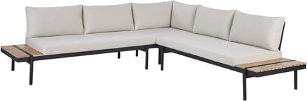BELLARIVA - Loungeset 5-zits - Gebroken wit - Eucalyptus hout