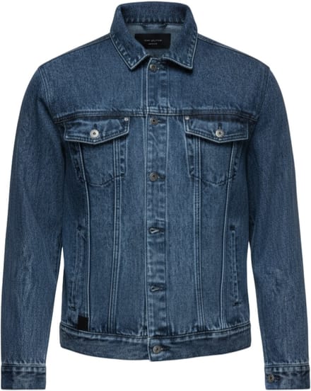 OMBRE Jas - Katoen - Lange Mouw - Knopen Indigo S