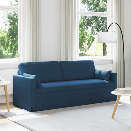 vidaXL - Bank - Blauw - 198 - x - 78 - x - 80 - cm - Stof