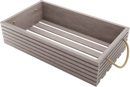 Houten Groente & Fruit kist Isabel 60cm - Grijs