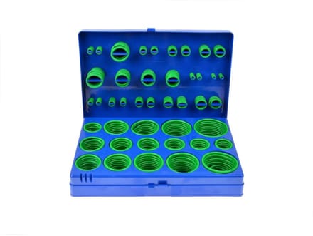 GEKO Rubberen O-Ring Set - 419 stuks - 32 maten - Inclusief opbergdoos