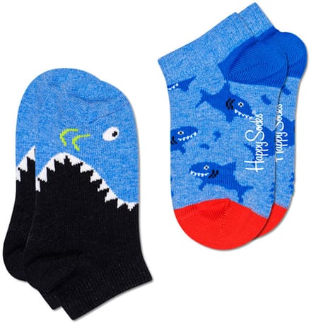 Happy Socks kids sneaker 2P sharks blauw