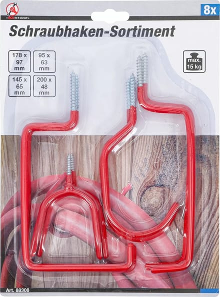 BGS Assortiment schroefhaken - 8 delig