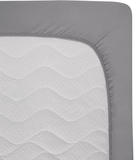 Hibboux Milou jersey hoeslaken 180x200 grijs
