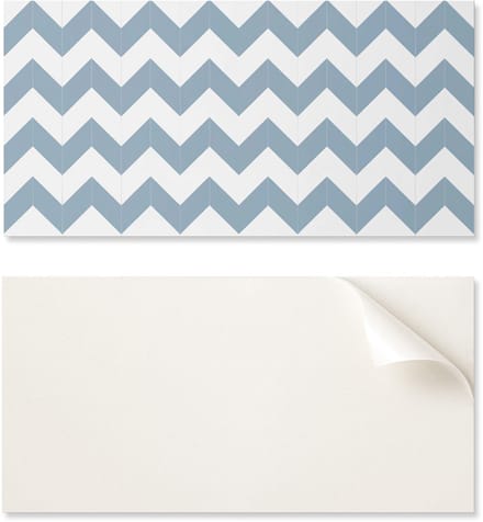 Decoratieve zelfklevende vinyltegels met zigzagpatroon 6x60x30 cm