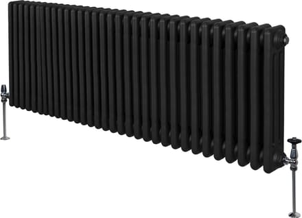 Traditionele 3 kolom radiator - zwart - 600x1462mm - 7699 btu