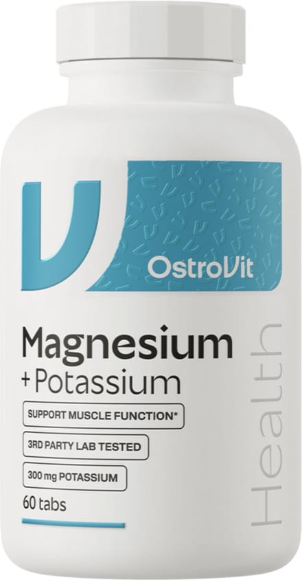 OstroVit Magnesium + Potassium 60 Tablets – Vitamin B6 – Muscle & Energy Support