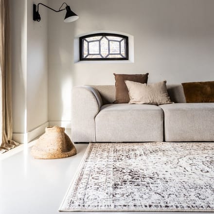 Vintage vloerkleed Arya bruin/beige - 160 x 225 cm