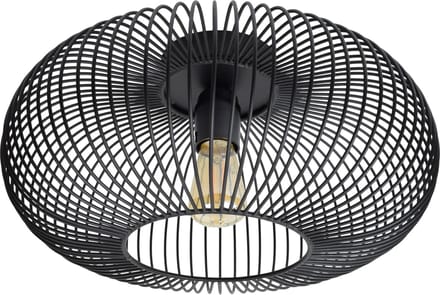 Urban Interiors Meya Plafondlamp Small – Metaal – Zwart – Ø35