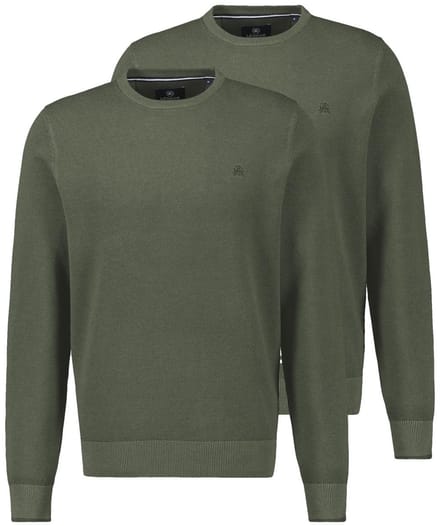 LERROS Heren trui 2 pack Basic