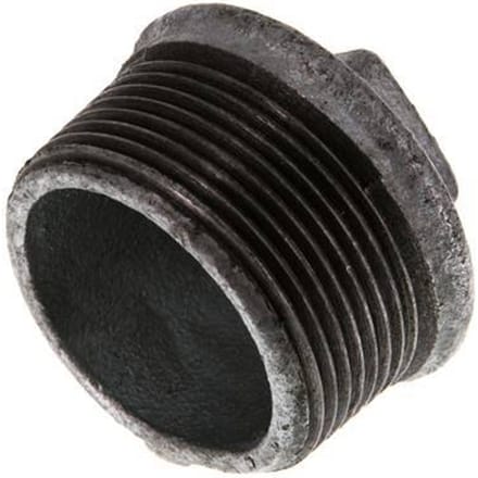 Plug R1 1/2'' Smeedbaar Gietijzer met Buitenvierkant 25bar [2 Stuks]