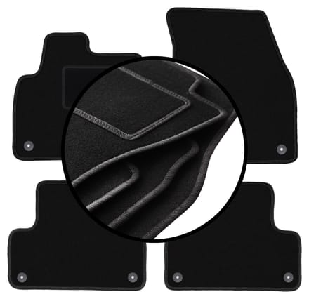 Complete set veloursmatten voor: Range Rover Evoque SUV (2011-2018)