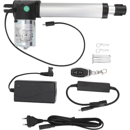 Actionneur linéaire électrique robuste avec télécommande, course de 150 mm, 4 000 N