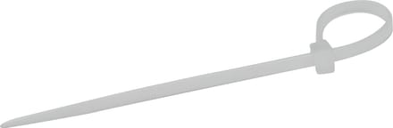 Kabelbinders 2,5 x 100 mm - wit - zak 100 stuks - Tiewraps - Binders