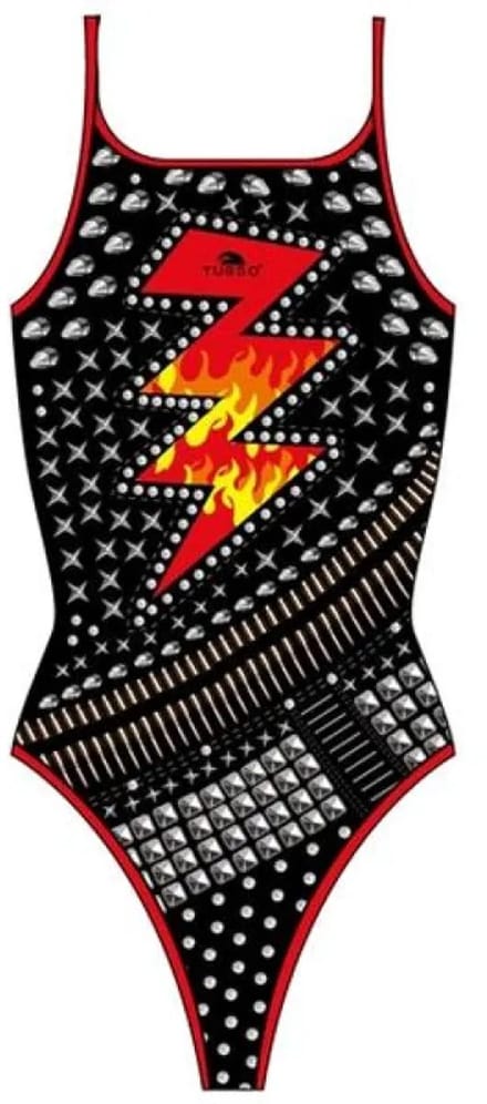 Turbo Heavy Rock Zwemkleding Zwart S Vrouw