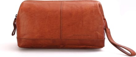 Leren Toilettas - Cody - Brandy Cognac