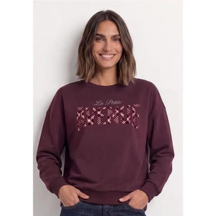 Shirt met lange mouwen en Wording Artwork