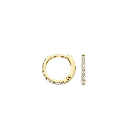 Blush 7268YZI oorringen 14 k geel goud met zirkonia