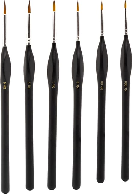 Model Craft Hobbypenseel - PPB2300/S1 Fine Quality Synthetic Brush Set - 6 Penselen Penseel