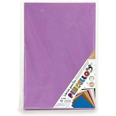 Penselen - Pincello - S3600187 - Set van 10 - Kleur Paars - EVA Rubber paars