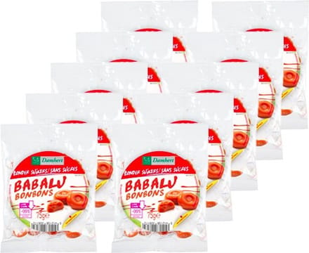 Damhert | Zonder Suikers | Babalu Caramel | 10 stuks | 10 x 75 g
