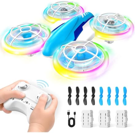 SCH® Drone voor Kinderen - Drone - Blauw- 12cm x 12cm x 4cm