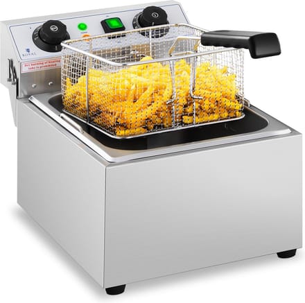 Elektrische friteuse - 10 liter - timer - 230V - Royal Catering