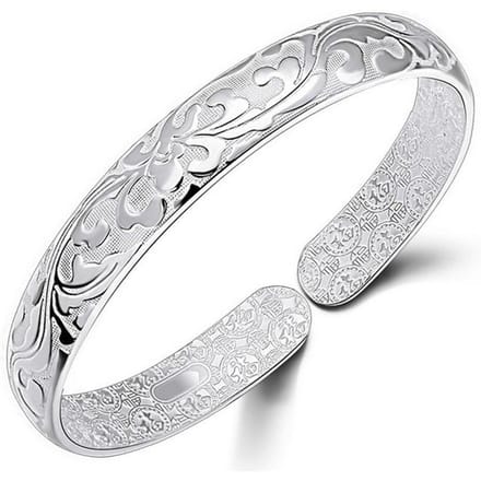 Elegante dames bloem bedelarmband open armband manchet sieraden cadeau white