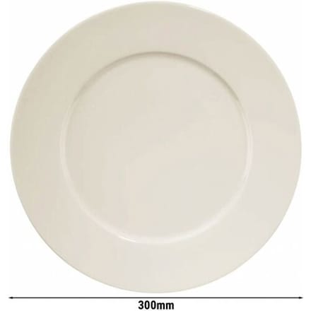 GGM Gastro (24 Stück) PERA Creme - Teller - flach - Ø 300mm - Creme Crème