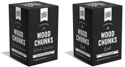 Holy Smoke BBQ - Wood Chunks 2-pack 3kg Oak / Black Walnut - BBQ Rookhout - Chunks Oak 3kg - Chunks Black Walnut 3kg - Eik - Walnoot