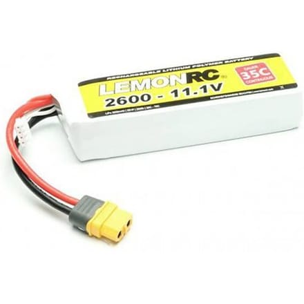 LemonRC LiPo accupack 11.1 V 2600 mAh Aantal cellen: 3 35 C Softcase XT60