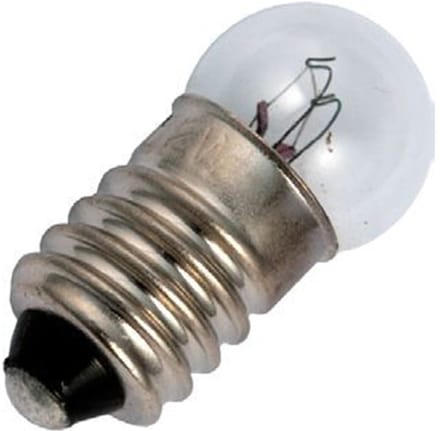 Signaallamp E10 6V 0.36W - 60 mAh - Per stuk - G11 Gloeilamp Ø11mm - 24mm - 2500K - Dimbaar