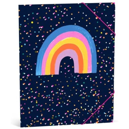 Papersalad - elastomap a4, regenboog
